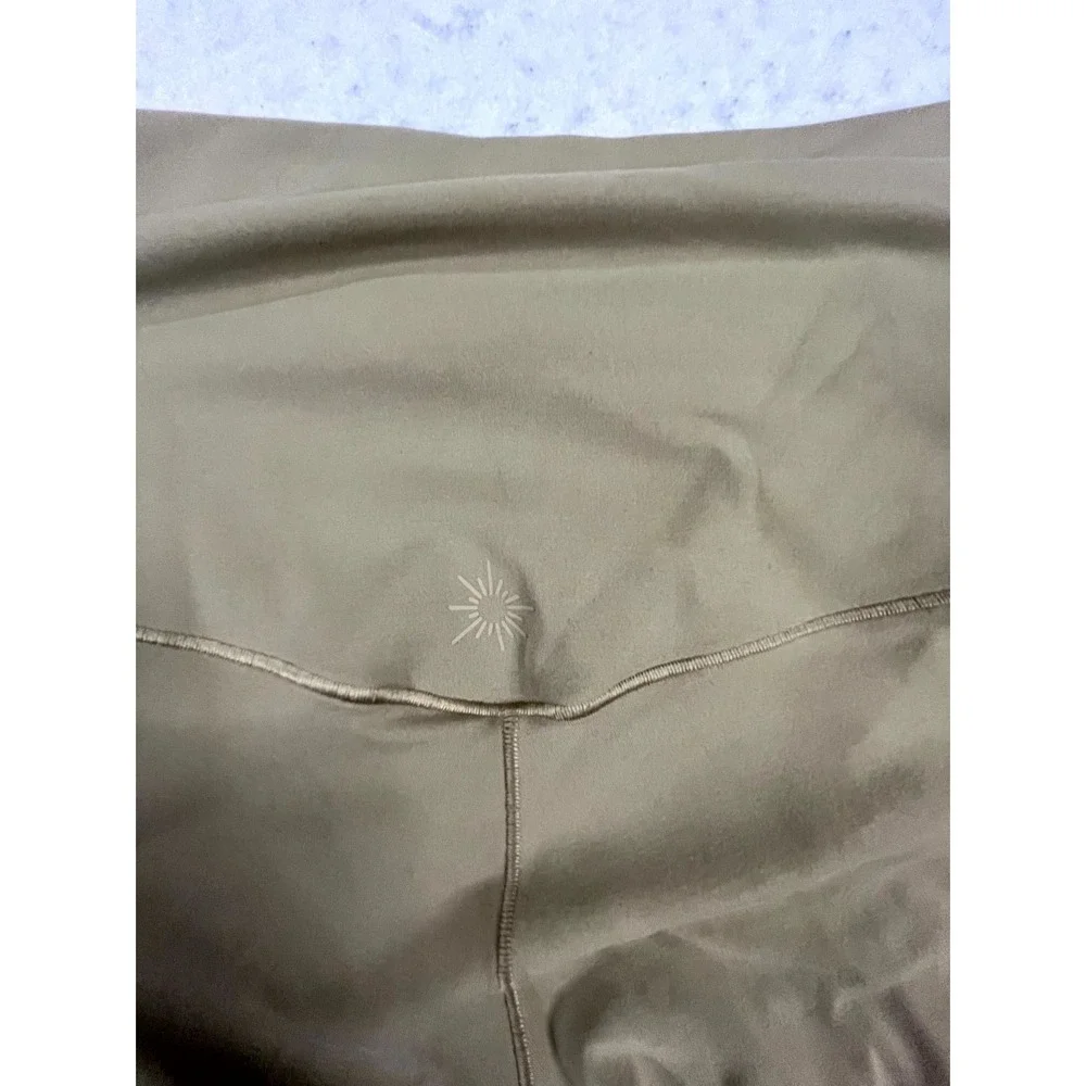 Offline By Aerie Leggings Womens Large Olive Green High Rise 7/8‎ Pocket Yoga